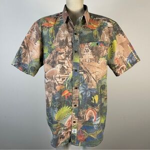 Volcom Classic Fit Men's Multicolor Nature Print Shirt M